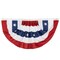 Juvale American Flag Bunting - Polyester Pleated Fan Flag Banner - Garden Banner Display - Durable Outdoor Decor - 71.5 x 34 in, 100% Polyester, Grommet Mount